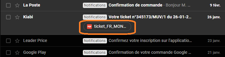 Densité par défaut Gmail