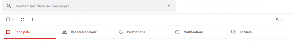 Libellé catégorie Gmail