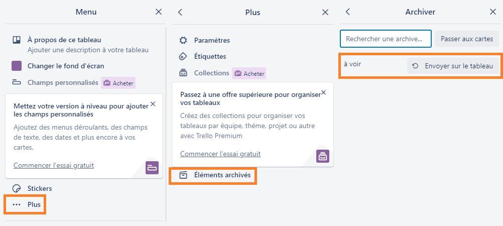 archive trello