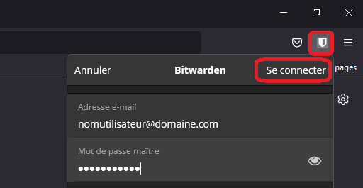 connexion bitwarden