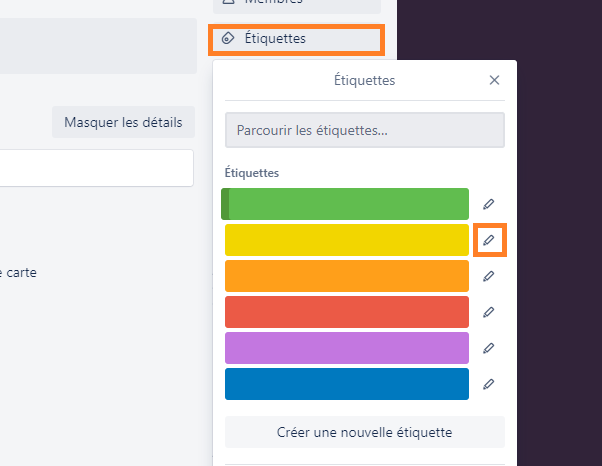 étiquette