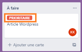 bande étiquette carte