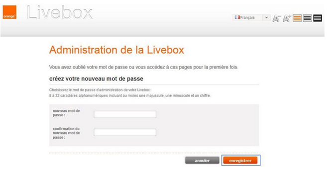 changement mot de passe 1ère connexion