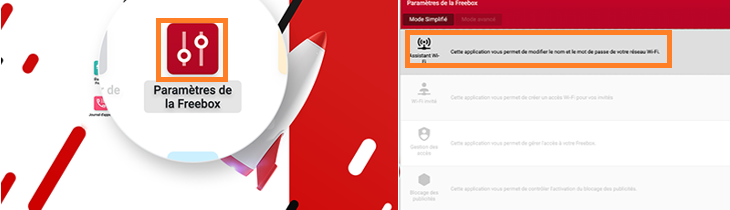 Accès SSID Freebox