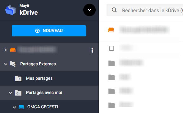 dossier Partages externes