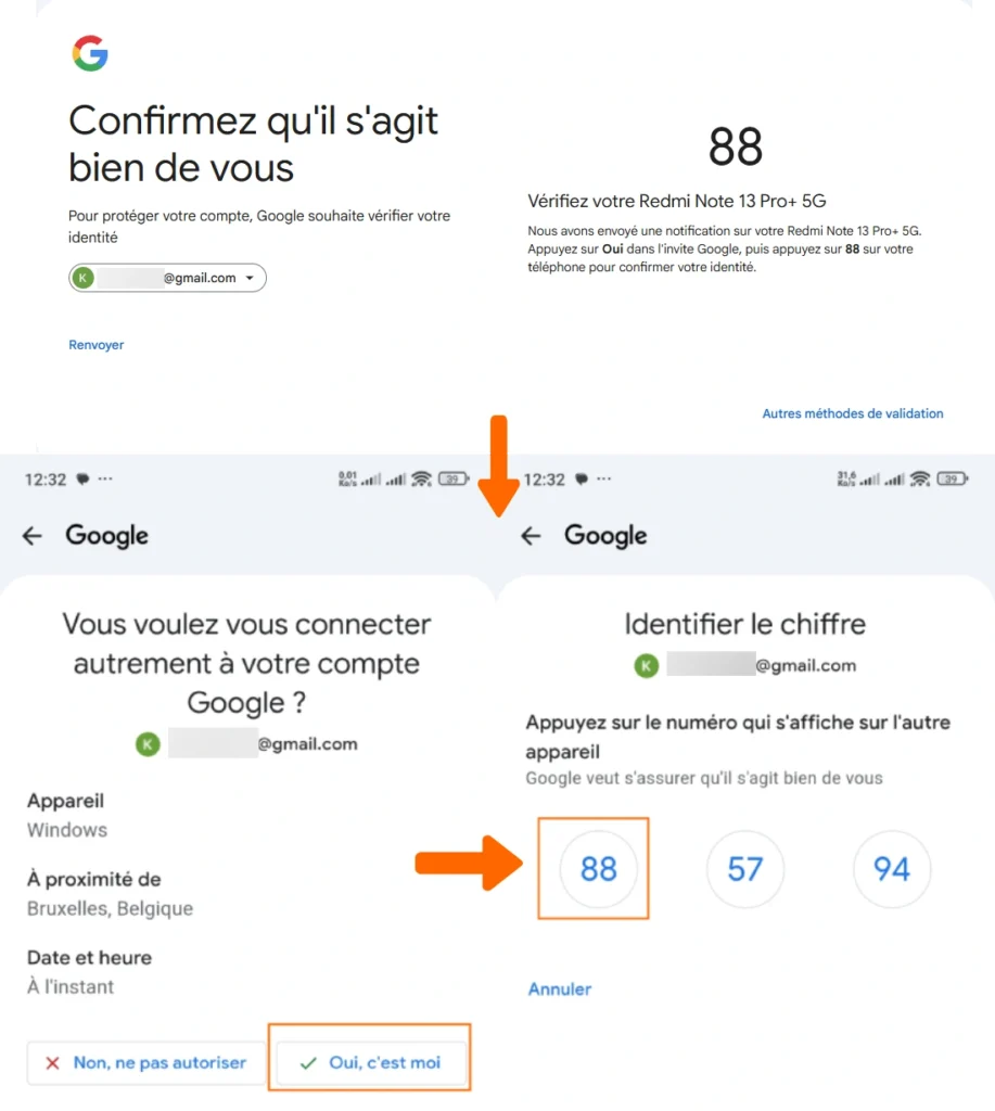Connexion Google avec authentification Invite